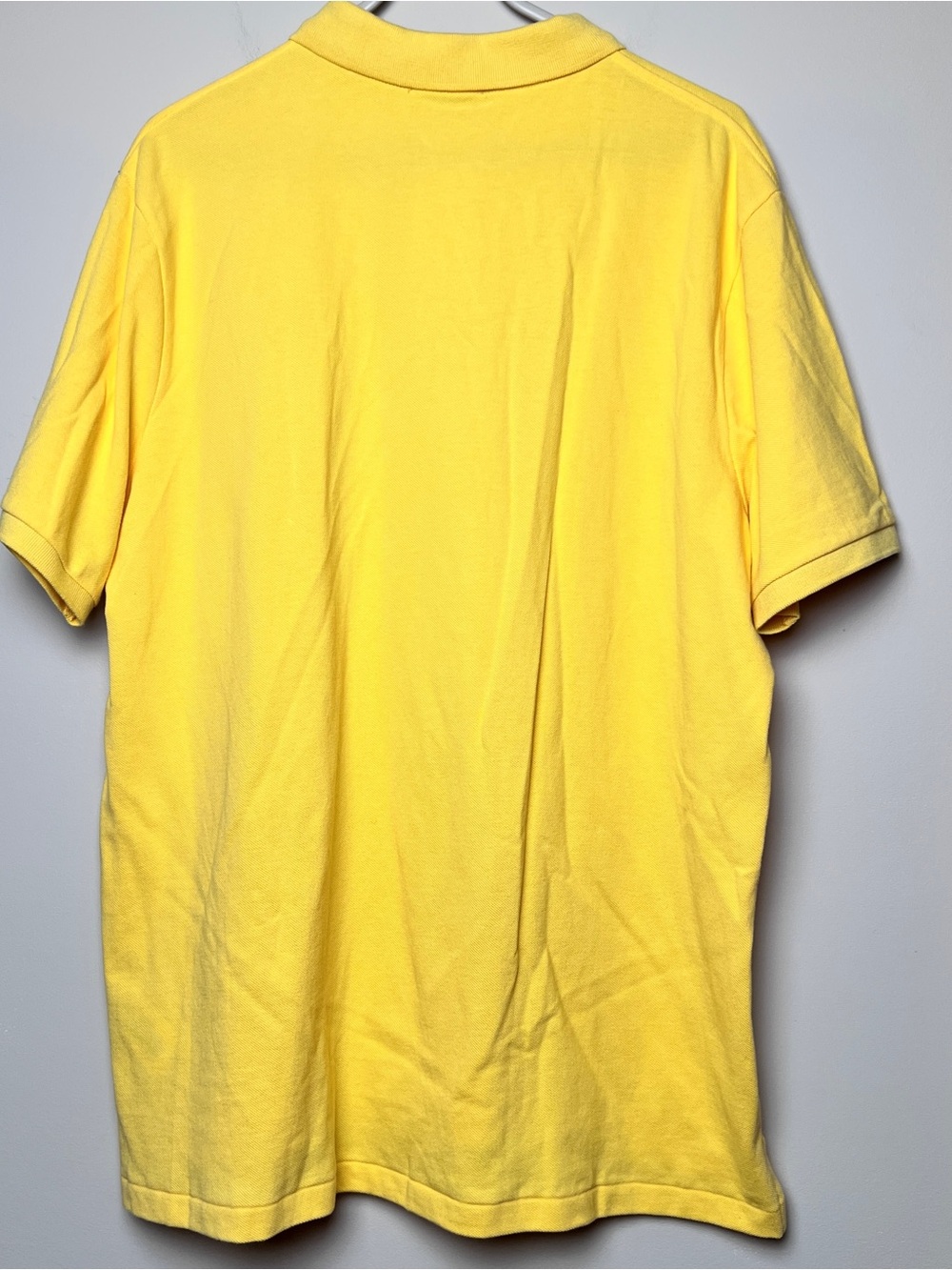 Polo Ralph Lauren Yellow Polo short sleeve blue embroidered pony XL classic fit - Picture 6 of 6